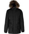 KB621 K621 Kariban Winter Parka Jacket Black colour image